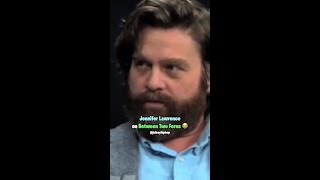 Jennifer Lawrence Destroys Zack Galifinakis #shorts #jenniferLawrence #zackgalifinakis