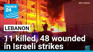 11 killed, 48 wounded in Israeli strikes in Lebanon's south • FRANCE 24 English