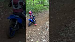 Kid Riding In The Woods