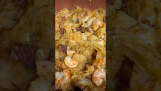 Sausage Shrimp Fried Cabbage | How To #recipe #sundaywiththesisters