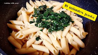 طرزتهیه پاستا ۱۰دقیقه ای/شام ساده و خوشمزه:)))#cooking #food #pizza #pasta