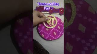 Toran making at home/reuse old toran #shorts