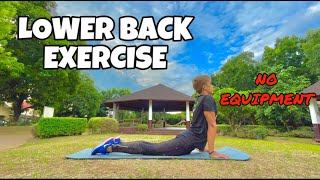 LOWER BACK EXERCISE: NO EQUIPMENT