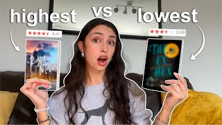 reading the HIGHEST vs LOWEST rated books on my tbr ⭐️📚