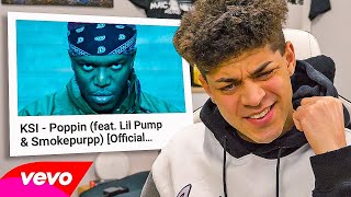 REACTING TO KSI - Poppin (feat. Lil Pump & Smokepurpp) [Official Music Video]