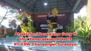 Atraksi Dasawisma Gg 16 HUT Kemerdekaan RI ke 79 RT 4 RW 3 Kandangan Surabaya