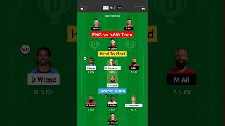 ENG vs NAM today dream11 prediction team || England vs Namibia || #shorts #trending #viral