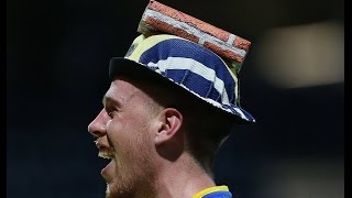 PONTUS JANSSON CELEBRATES WITH LEEDS FANS AT FULL TIME VS PRESTON!