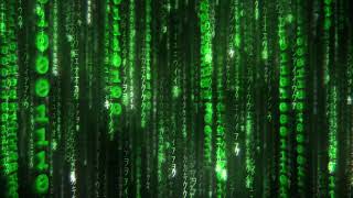 The Matrix 2021 Background Binary Code Number Digit Streams Falling Rain Particles