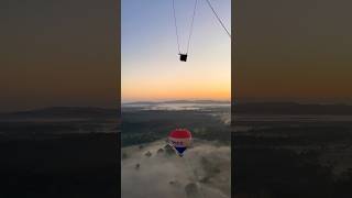 Hot Air Balloon Ride in Gold Coast 🎈🔥 #australia #hotairballoon #hotairballoonride #goldcoast