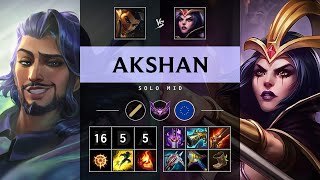 Akshan Mid vs LeBlanc: Unstoppable - EUW Master Patch 14.19