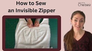 How to sew an invisible zipper