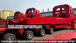 Blade Adaptor, Blade Lifter with Modular Trailer, Multi Axle, 1000tons/m for wind blade transport.