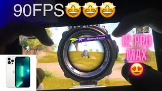 Iphone 12 pro max pubg gameplay🤩||Smooth+Extreme=90fps???