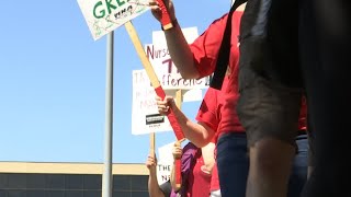 Nurses march for six hours in Bismarck, demanding better working conditions