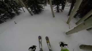 Gopro 4th cool skiing video Park City March 2014 powder day