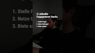 5 LinkedIn Engagement Hacks #linkedintipps #socialselling