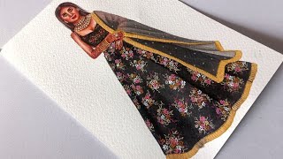 Sabyasachi Floral Fashion Illustration | Braided art