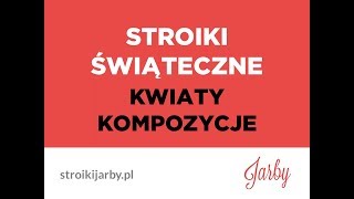 Stroiki Świąteczne Kwiaty Sztuczne Jarby