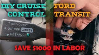 How to install Cruise Control for Ford Transit 2014 - 2017 | DIY VAN LIFE PROJECTS