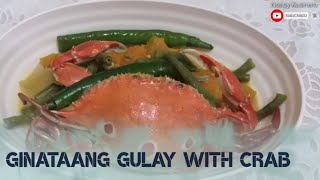 Ginataang Sitaw at Kalabasa with Crabs