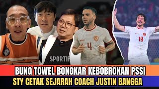 CIPTAKAN SEJARAH LAGI STY MINTA MAAF ! KALI INI BUNG TOWEL BICARA FAKTA ~ COACH JUSTIN BANGGA