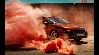 Фотосессия Opel с красной дымовой шашкой Russian smoke 3