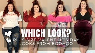 Help Me Pick! Plus Size Boohoo Valentine's Day Looks