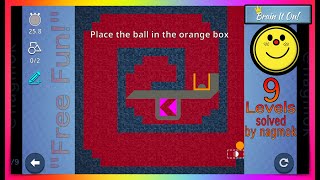 Brain It On! Community "FREE FUN!" 9 Player-Submitted Levels solved by nagmok