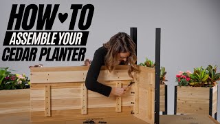 How to Assemble Your Cedar Planters Raised Garden Bed and Planter Box