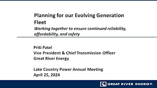 2024 Annual Meeting GRE Report