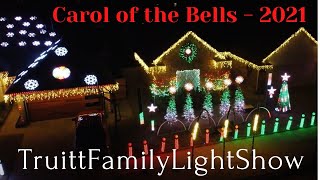 Carol of the Bells - Christmas Light Show 2021!! TruittFamilyLightShow