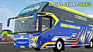 MOD BUSSID TERBARU || SR2 XHD TRONTON, UPDATE FONT BARU NYA STJ "DRAKA"