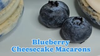 Blueberry Cheesecake Macarons