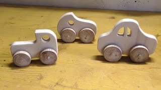 Easy to make wooden toy car - Macchinina di legno facile da realizzare