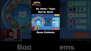 Mr. Mime - team barrier build #pokemonunite #pokemon #gaming #shorts