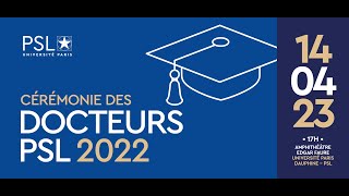 Cérémonie des docteurs PSL 2022