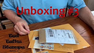 Ep. 17 - Stamp Haul Unboxing #3: Reviewing 4 Mystery Stamp Mixtures from 3 Sources.