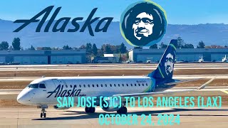 Alaska Airlines: San Jose to Los Angeles October 24, 2024