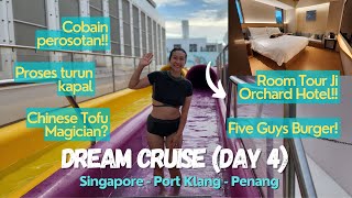 Genting Dream Cruise, Last Day! Ji Orchard room tour, Chinese Tofu Magician, five guys!