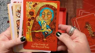 Mother Mary Oracle Unboxing : 44 Card Deck by Alana Fairchild Protection, Miracles & Grace