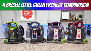 4 Bissell Little Green ProHeat Portable Carpet Cleaner COMPARISON