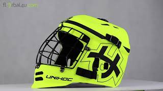 Unihoc Shield Yellow/Black Goalie Mask