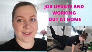 WORKING OUT AT HOME//VLOG