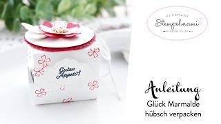 Anleitung Geschenkidee Marmelade hübsch verpacken | Verpackung | Freundschaftsblüten | Stampin' Up!