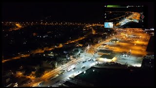 Dji Spark drone night flying 4 kilometers of total Flight and night video shooting