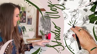 Studio Vlog | Getting Festive, Creating Skillshare Classes & Working On Client Projects!