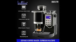 885170 Coffee Maker Grinder Cappucino Espresso Maker Mesin Giling Kopi Pembuat Kopi