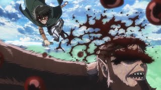 Levi Vs Beast Titan Epic Scene - Attack on Titan Season 3 Part 2