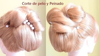 Peinado Recogido alto con rizos para novia | Peinado con bucles  | Peluquería fácil